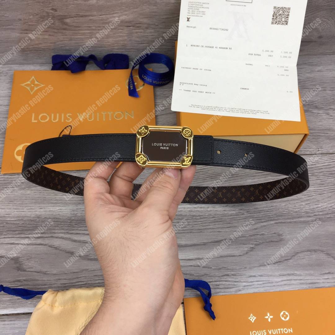 LV Malletier 25mm Reversible Belt