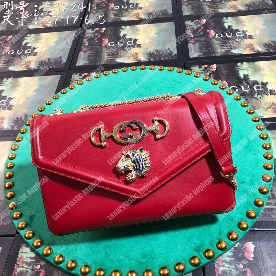 G*u*i rajah medium shoulder bag red