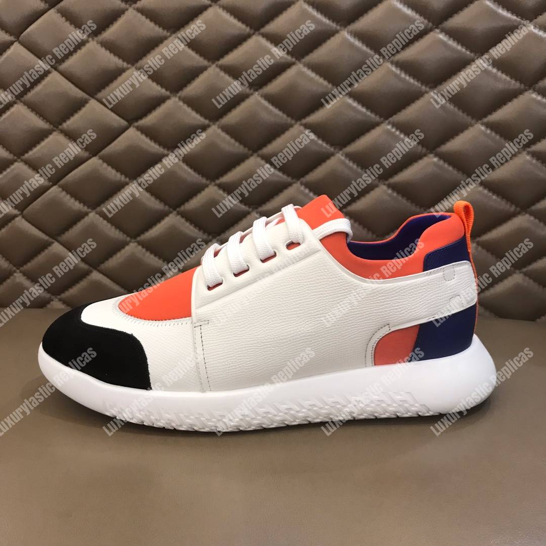 H**mes trail sneaker multicolore orange