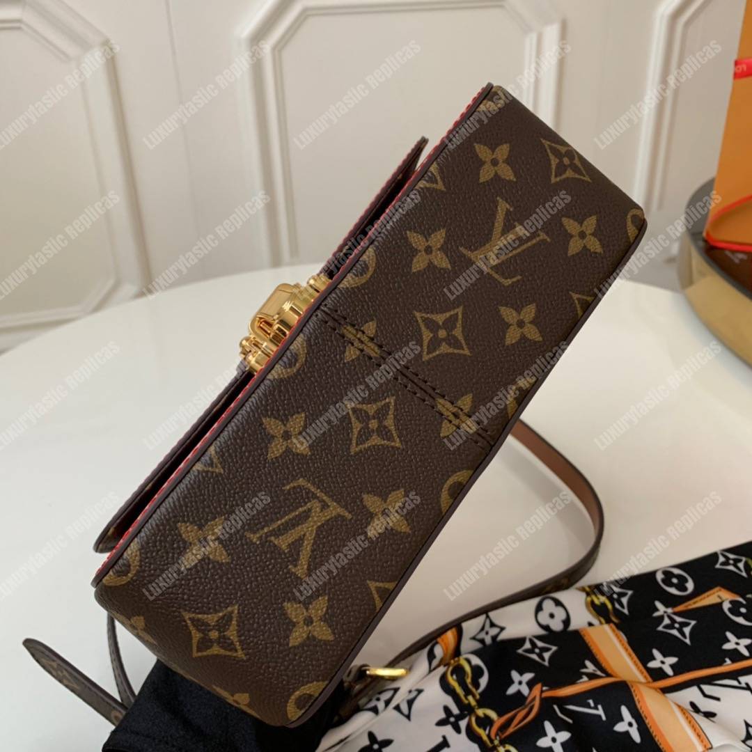LV Cherrywood BB Smooth Patent Monogram Scarlet