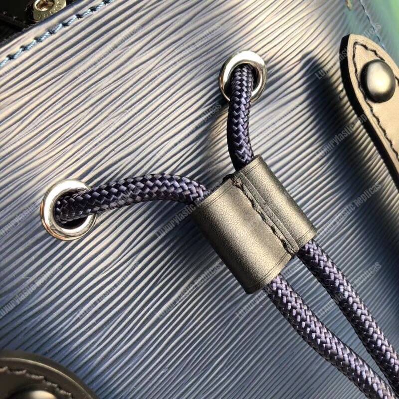 LV Christopher PM Epi Leather Damier Graphite Patchwork Blue