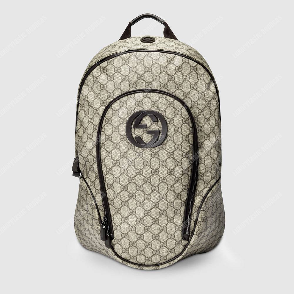 G*u*i gg sup*e interlocking g backpack beige/ebony