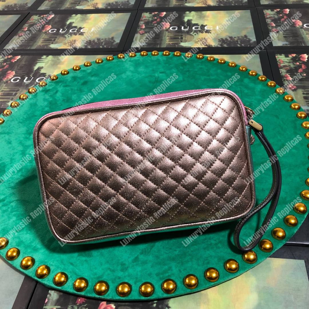 G*u*i zumi clutch metallic blue/pink