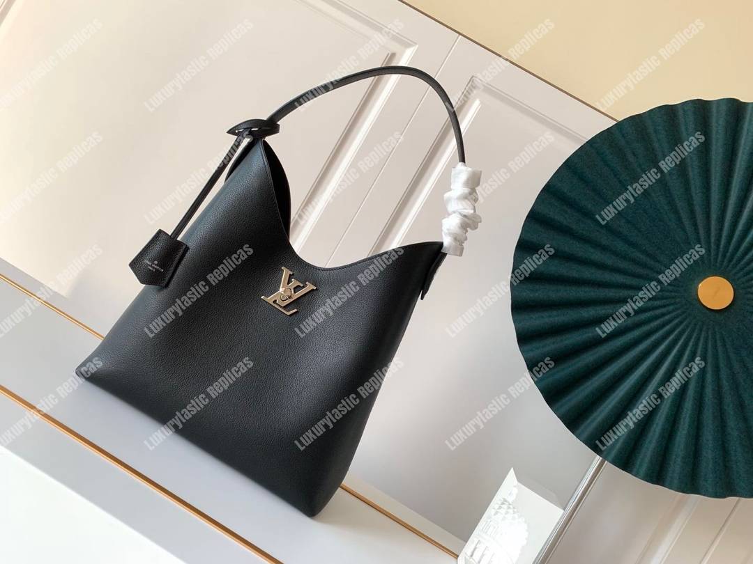 LV Lockme Hobo Black