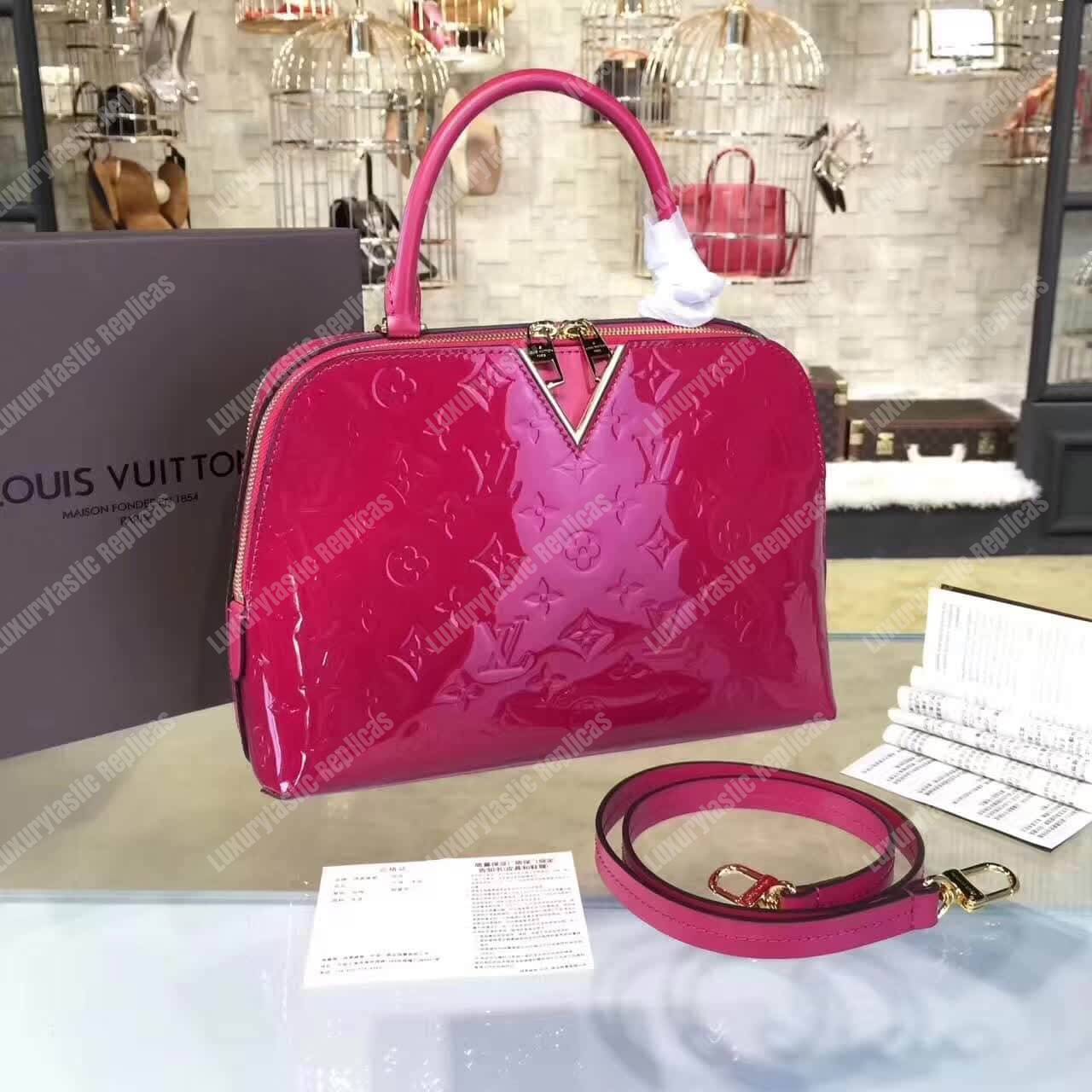 LV Melrose Monogram Vernis Hot Pink