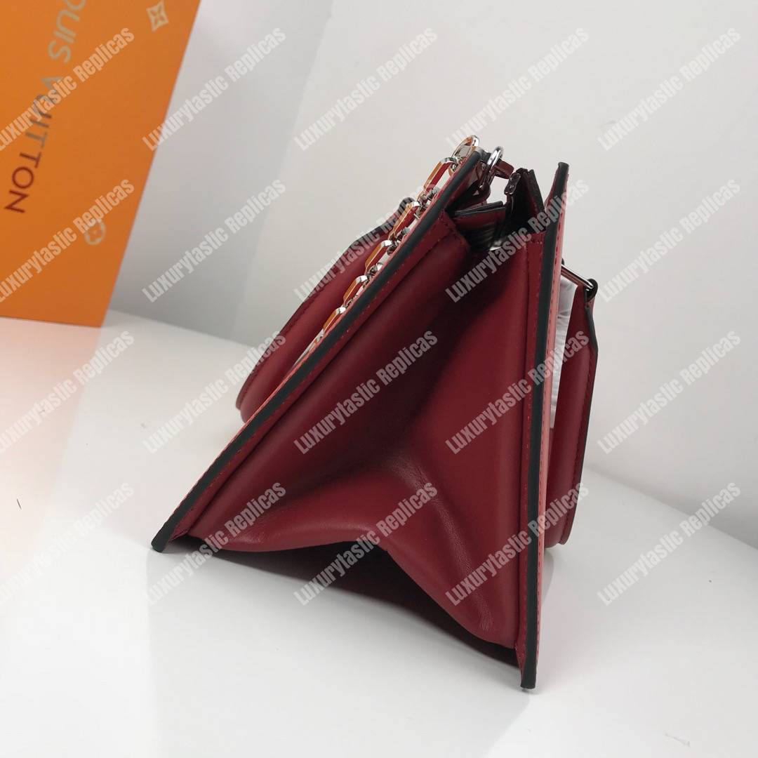 LV Epi Sac Tricot Bag Rubis