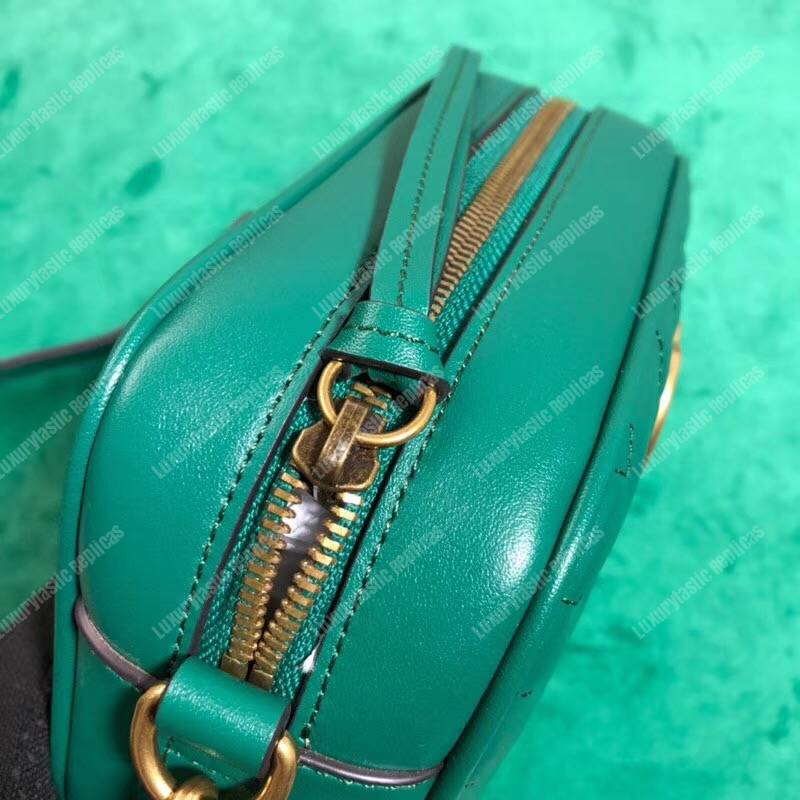 G*u*i gg marmont matelassé mini bag green