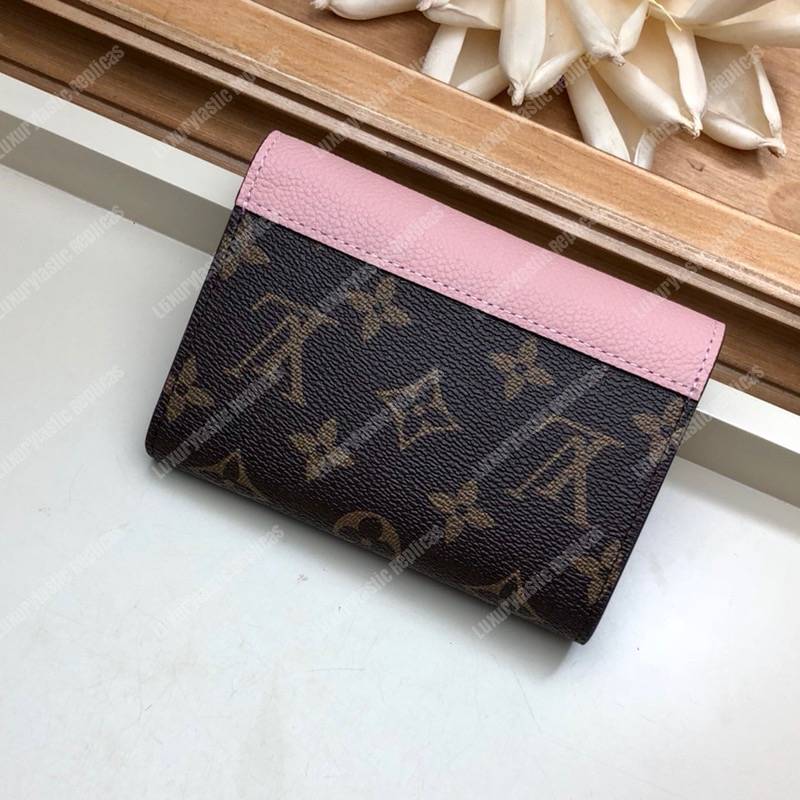 LV Pallas Compact Wallet Monogram Rose Ballerine