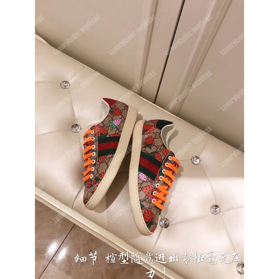 G*u*i ace gg G*u*i strawberry sneaker