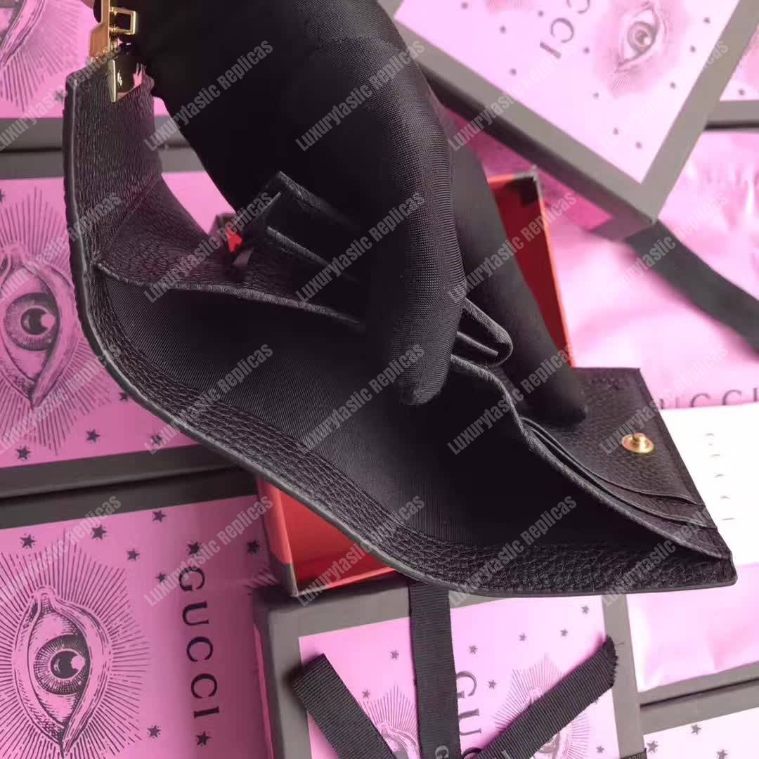 G*u*i padlock wallet black