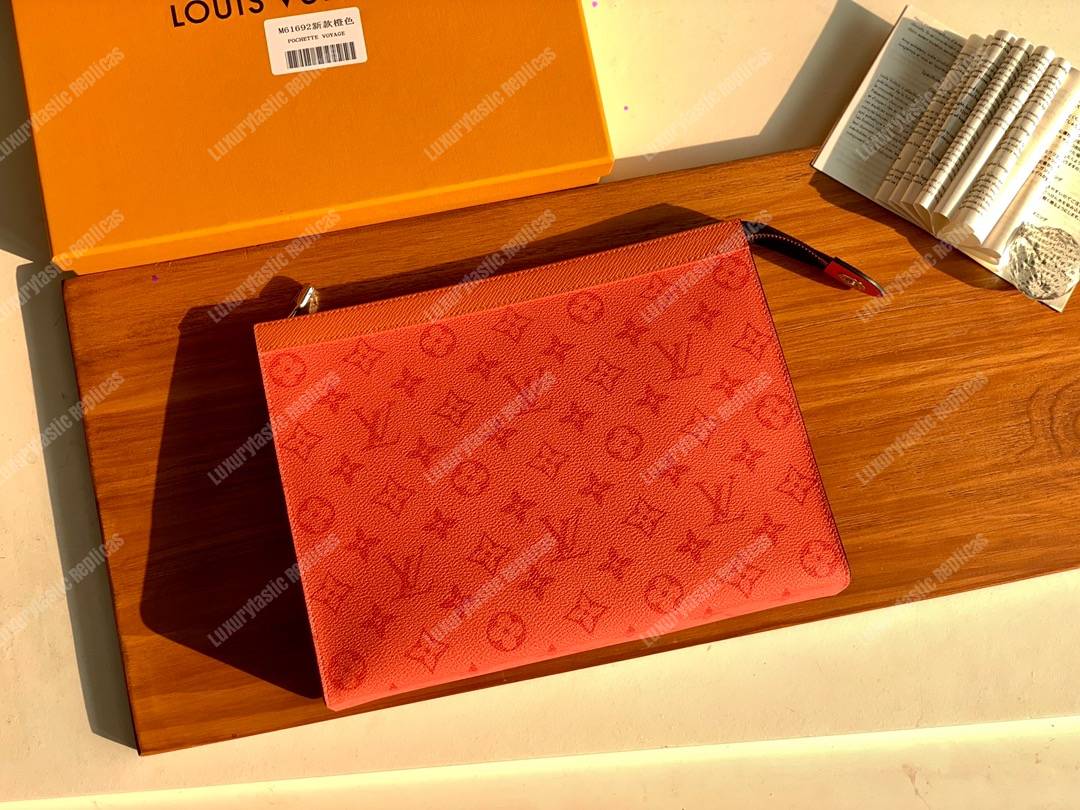 LV Pochette Voyage MM Orange