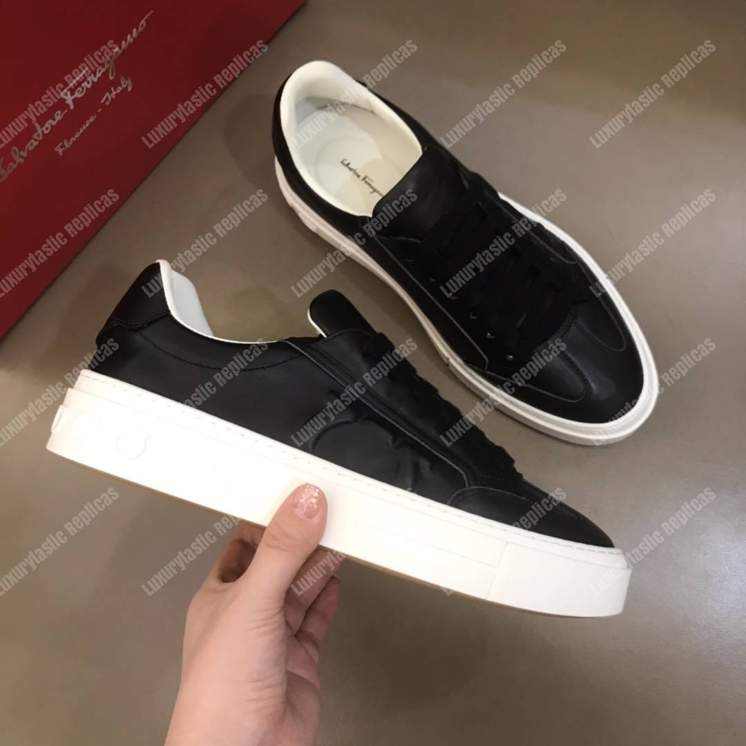 Salvatore Ferragamo Gancini Sneaker Shoe Black