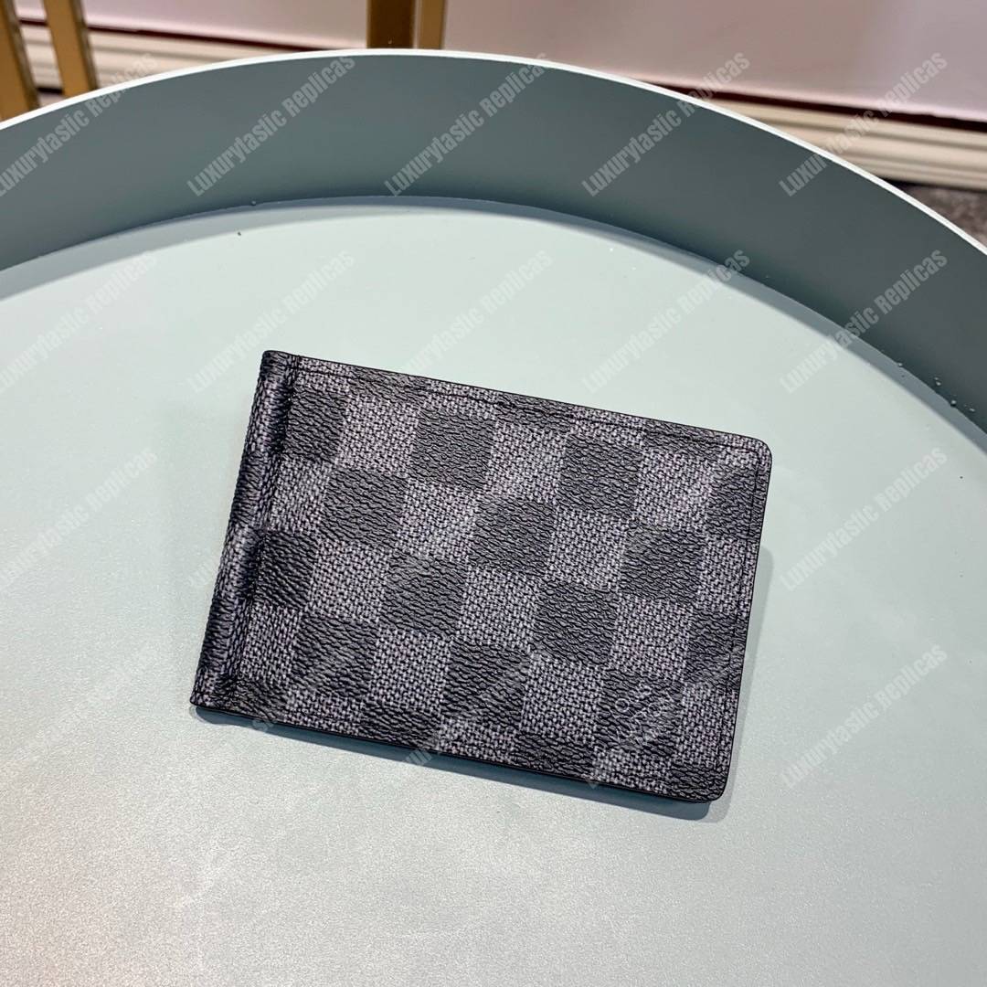 LV Pince Wallet Damier Graphite Canvas Gray