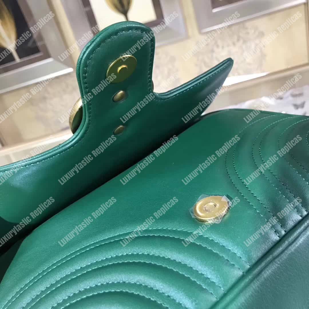 G*u*i gg marmont small shoulder bag emerald green