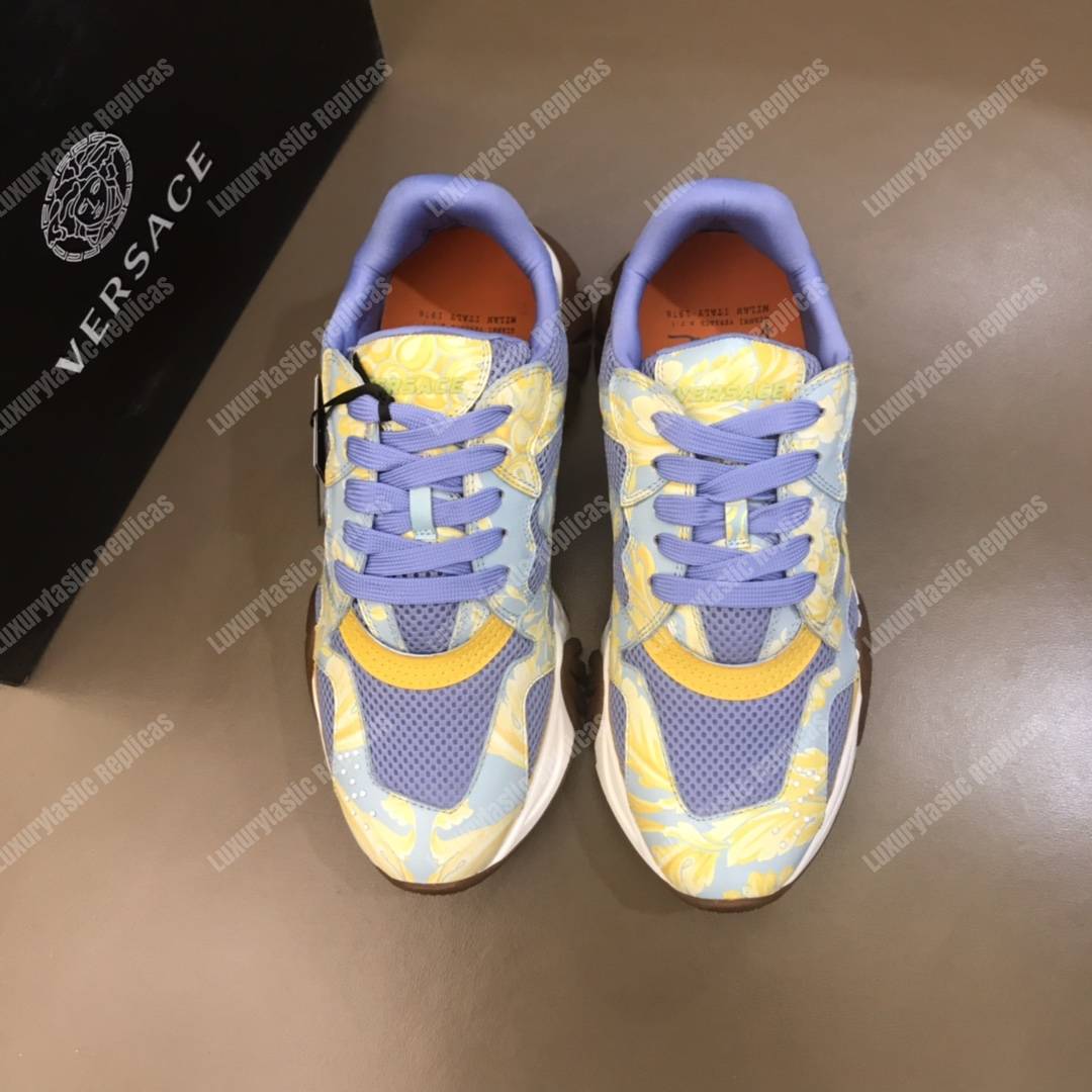 Versace Squalo Sneakers Blue/Flower Print