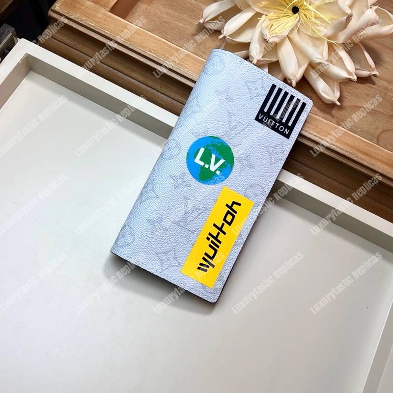 LV Brazza Wallet Monogram White