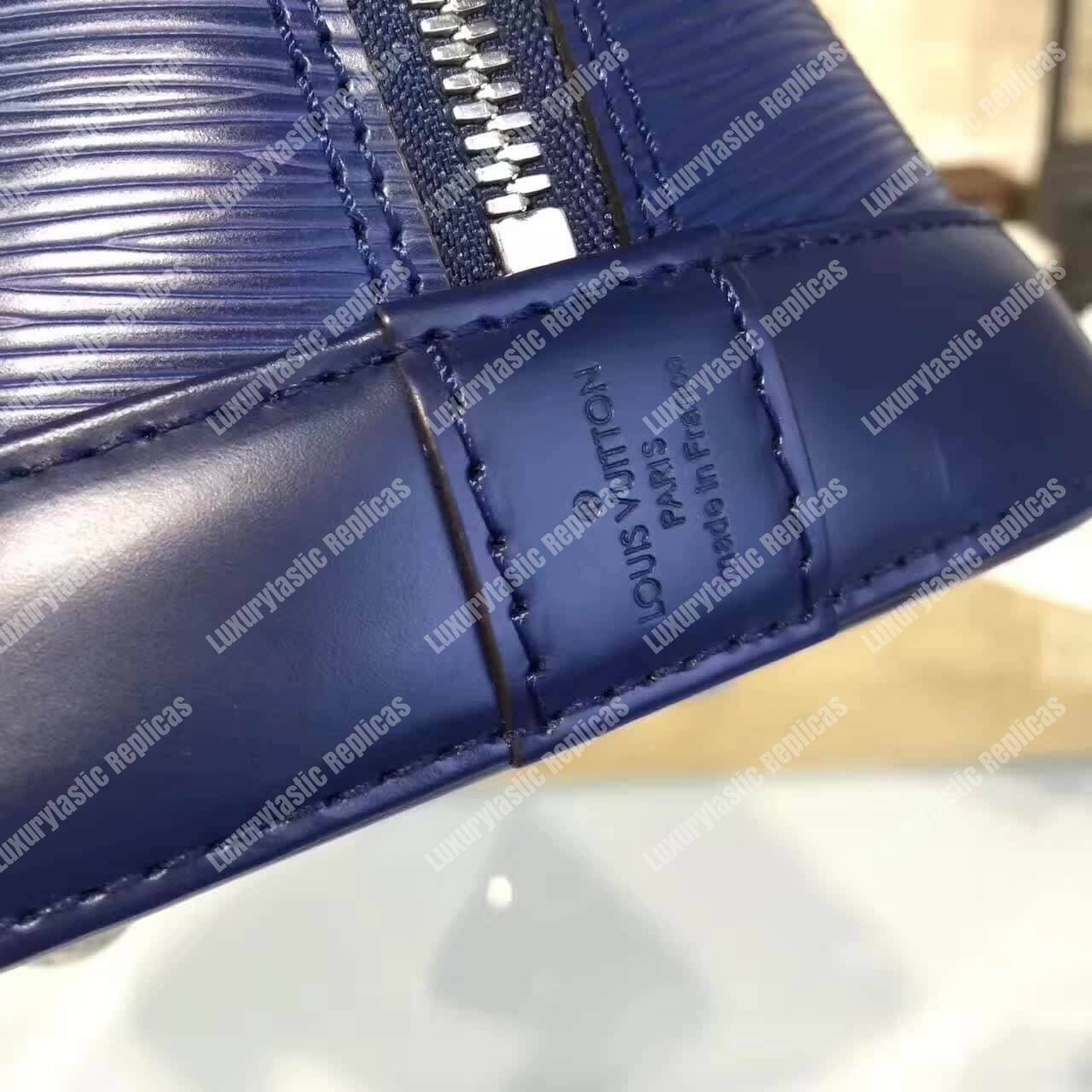 LV Alma PM Epi Leather Indigo