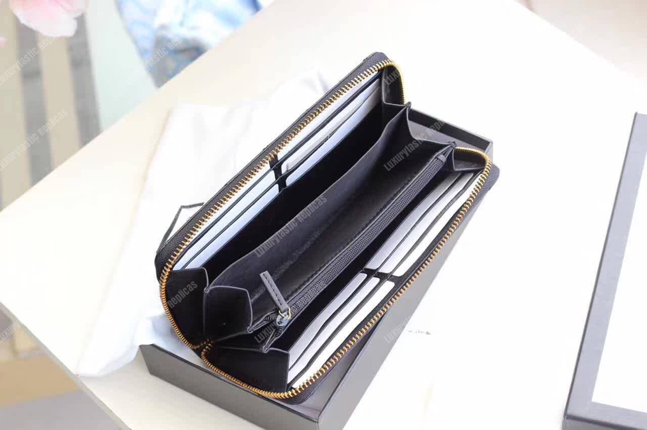 G*u*i gg marmont animal studs continental wallet