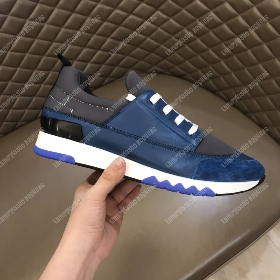 H**mes stadium sneaker blue