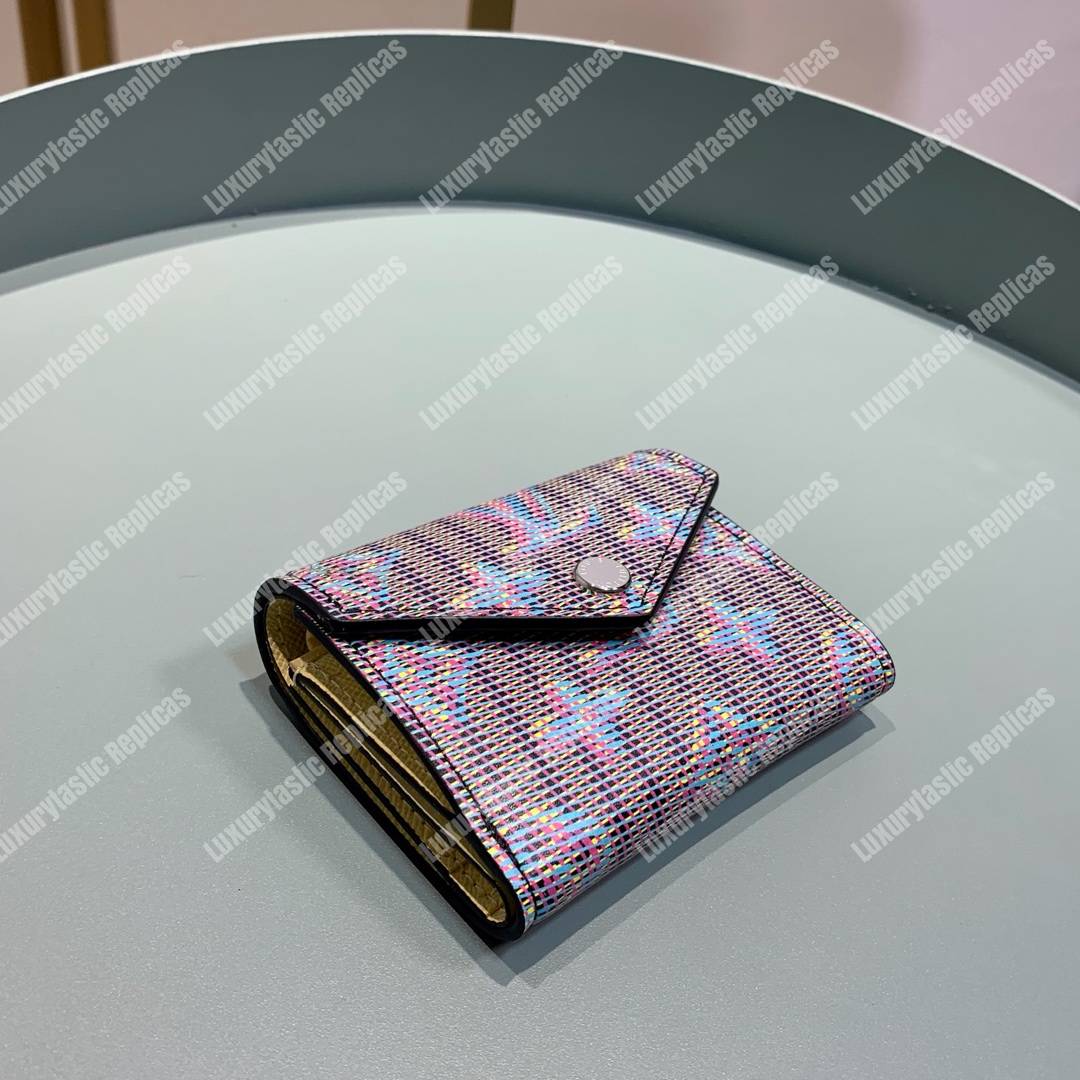 LV Zoé Wallet Monogram LV Pop motif Blue