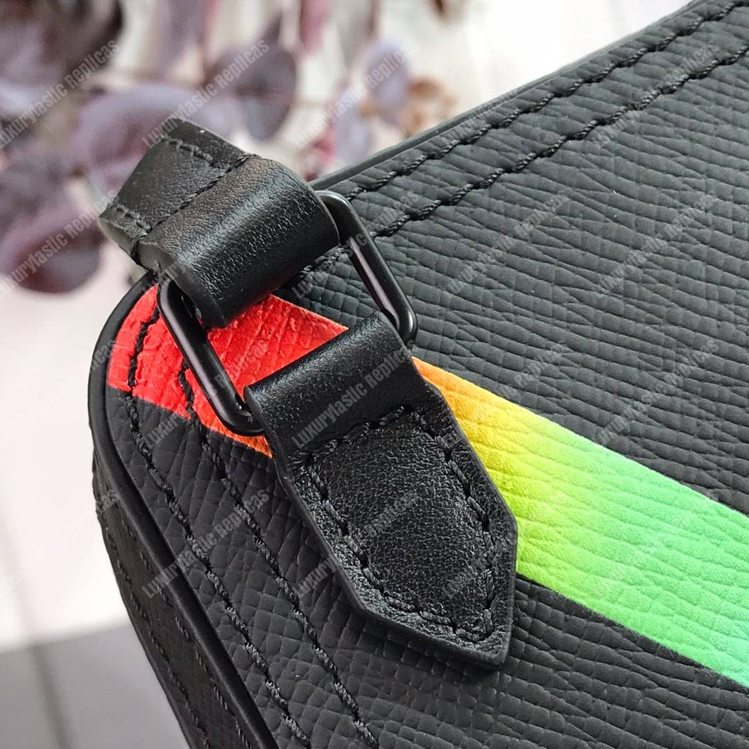 LV Abloh Mini Soft Trunk Taiga Leather