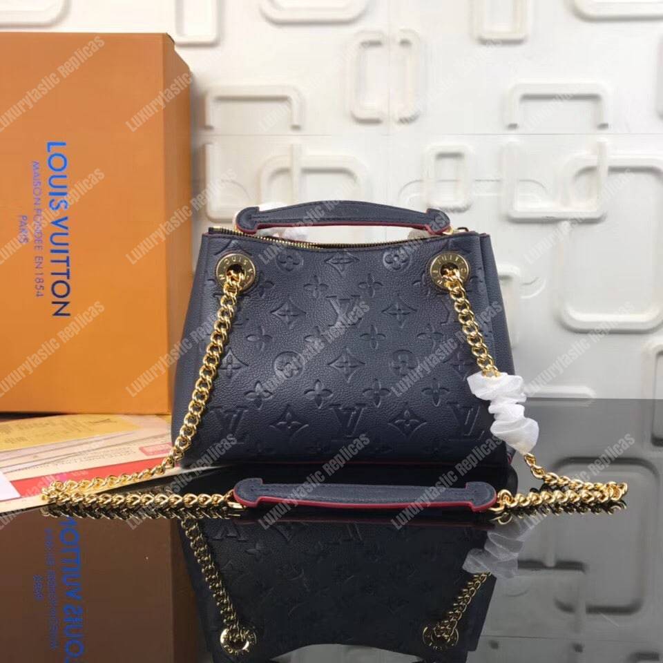 LV Surene BB Monogram Empreinte Leather Marine Rouge