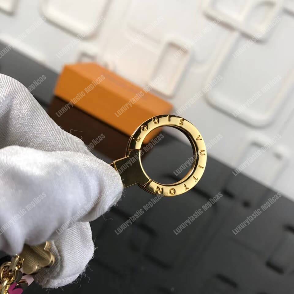 LV Blooming Flowers Chain Bag Charm and Key Holder
