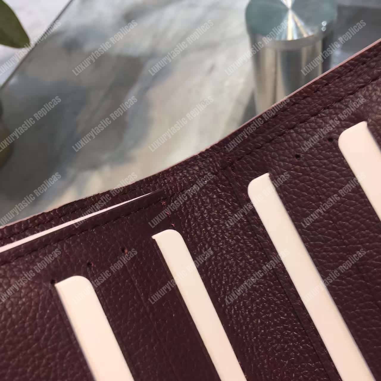LV LockMe II Compact Wallet Taurillon Leather Prune