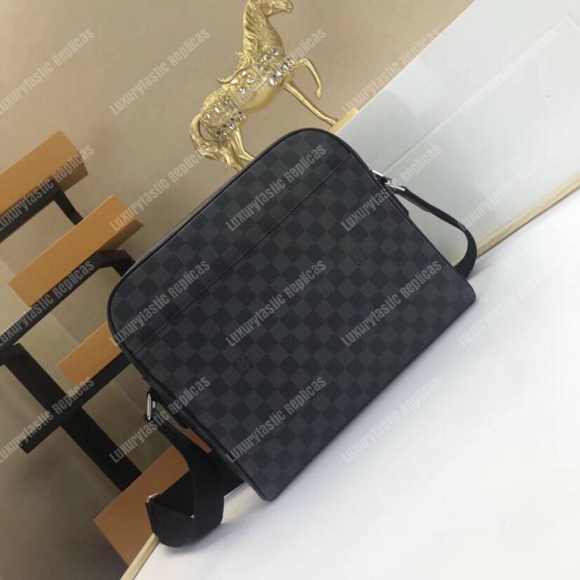 LV Dayton Reporter MM Damier Graphite