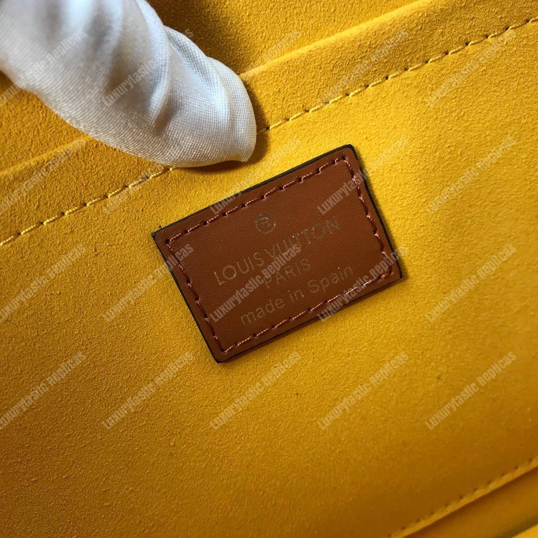 LV Epi Sac Tricot Bag Safran Yellow
