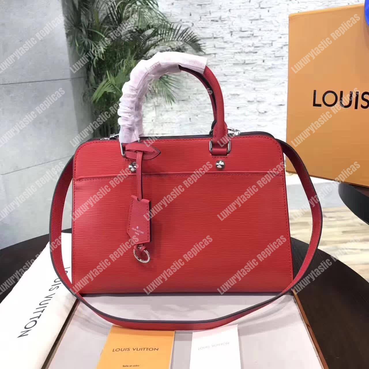 LV Epi Vaneau MM Bag Epi Leather Red