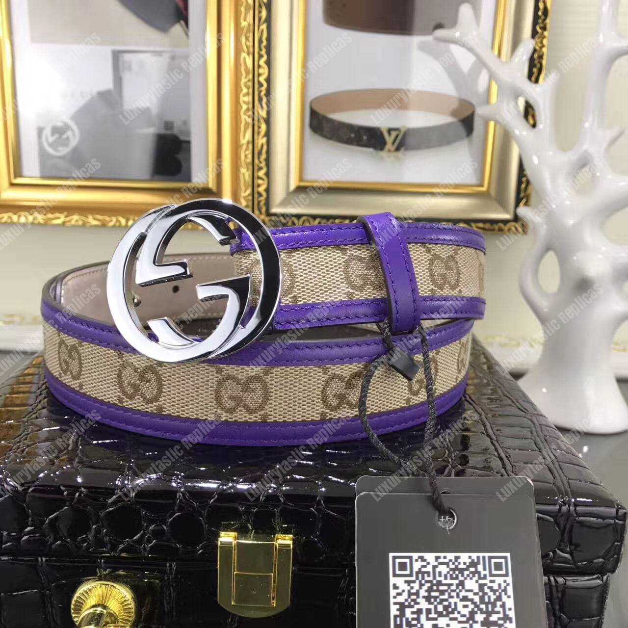 G*u*i interlocking g buckle belt