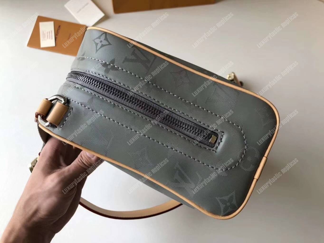 LV Camera Bag Monogram Titanium