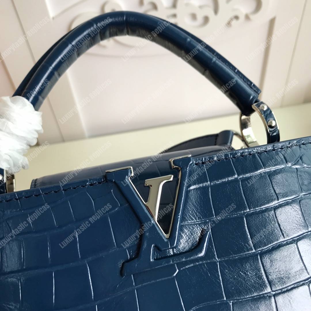 LV Capucines BB Crocodilien Brillant Ocean Blue