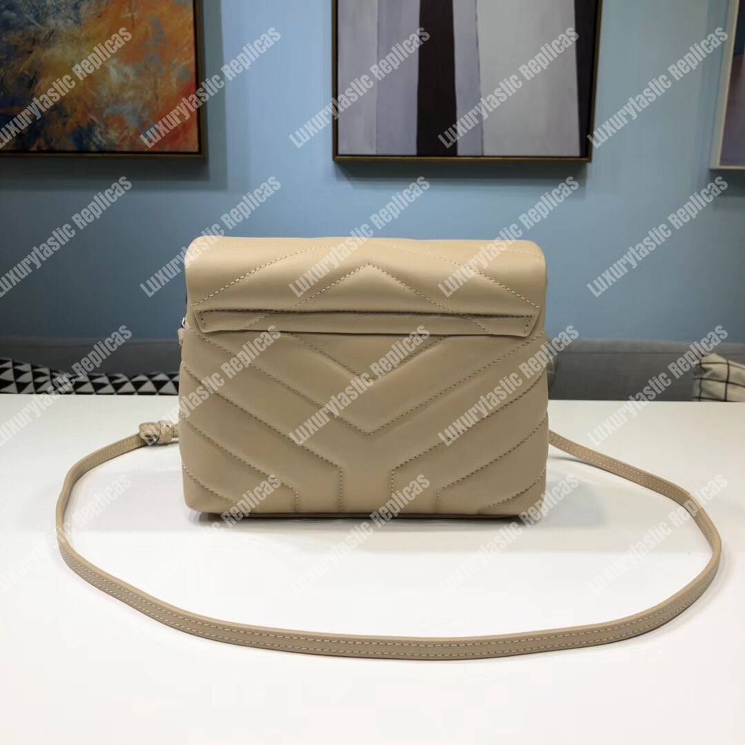 Saint Laurent Loulou Toy Bag In Matelassé “Y” Leather Powder