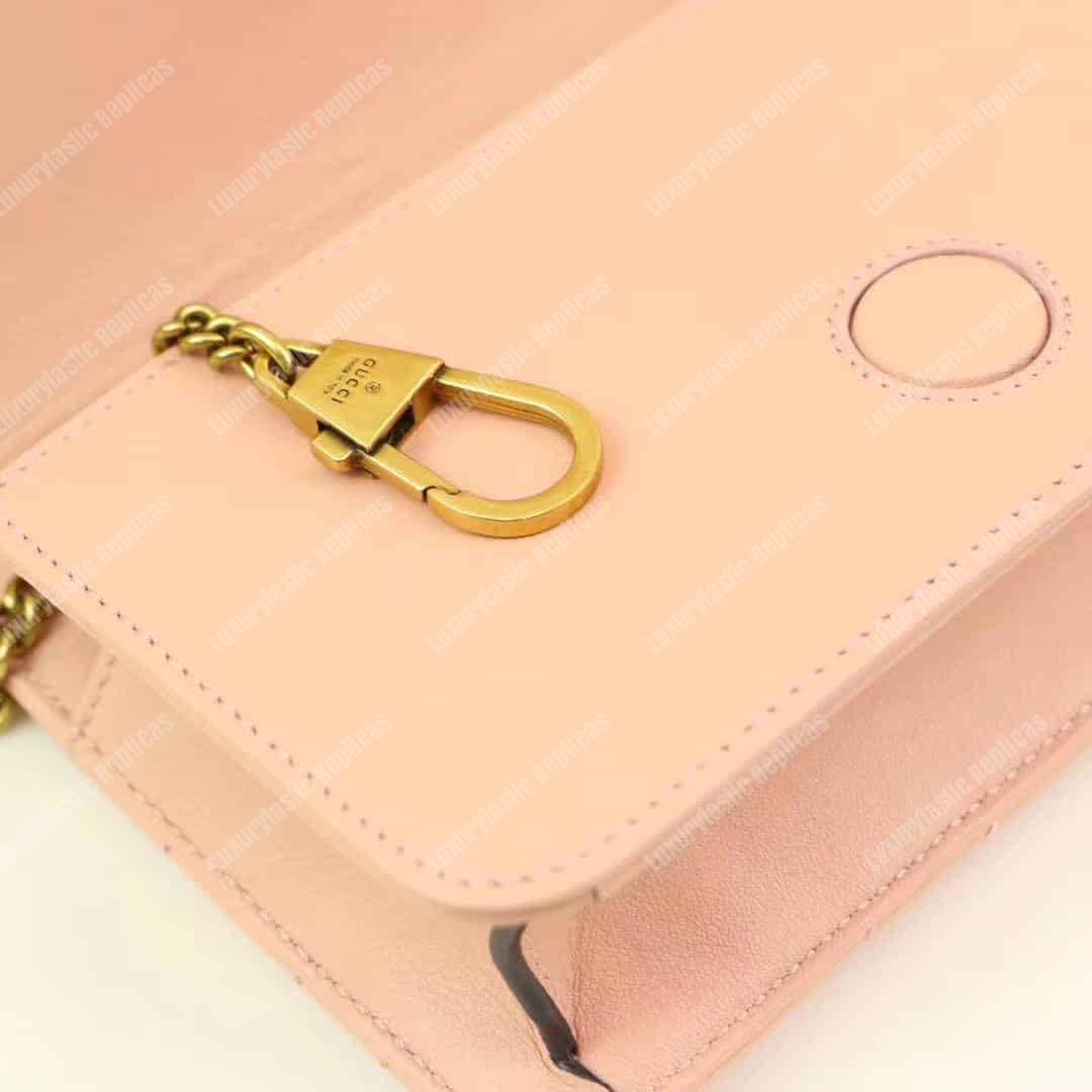 G*u*i gg marmont mini leather bag pink