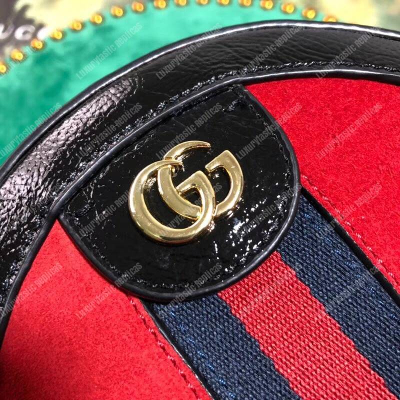 G*u*i ophidia mini round shoulder bag red