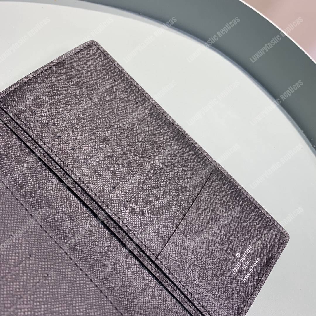 LV Brazza Wallet Damier Graphie Canvas Map Of Asia