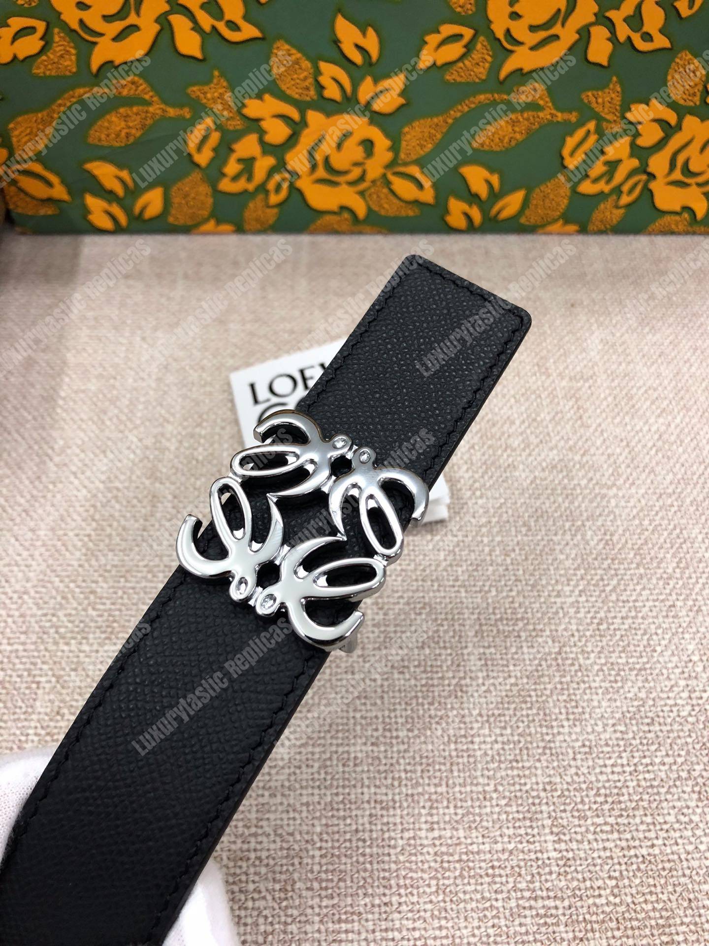 Loewe Anagram Belt 3.2Cm Black