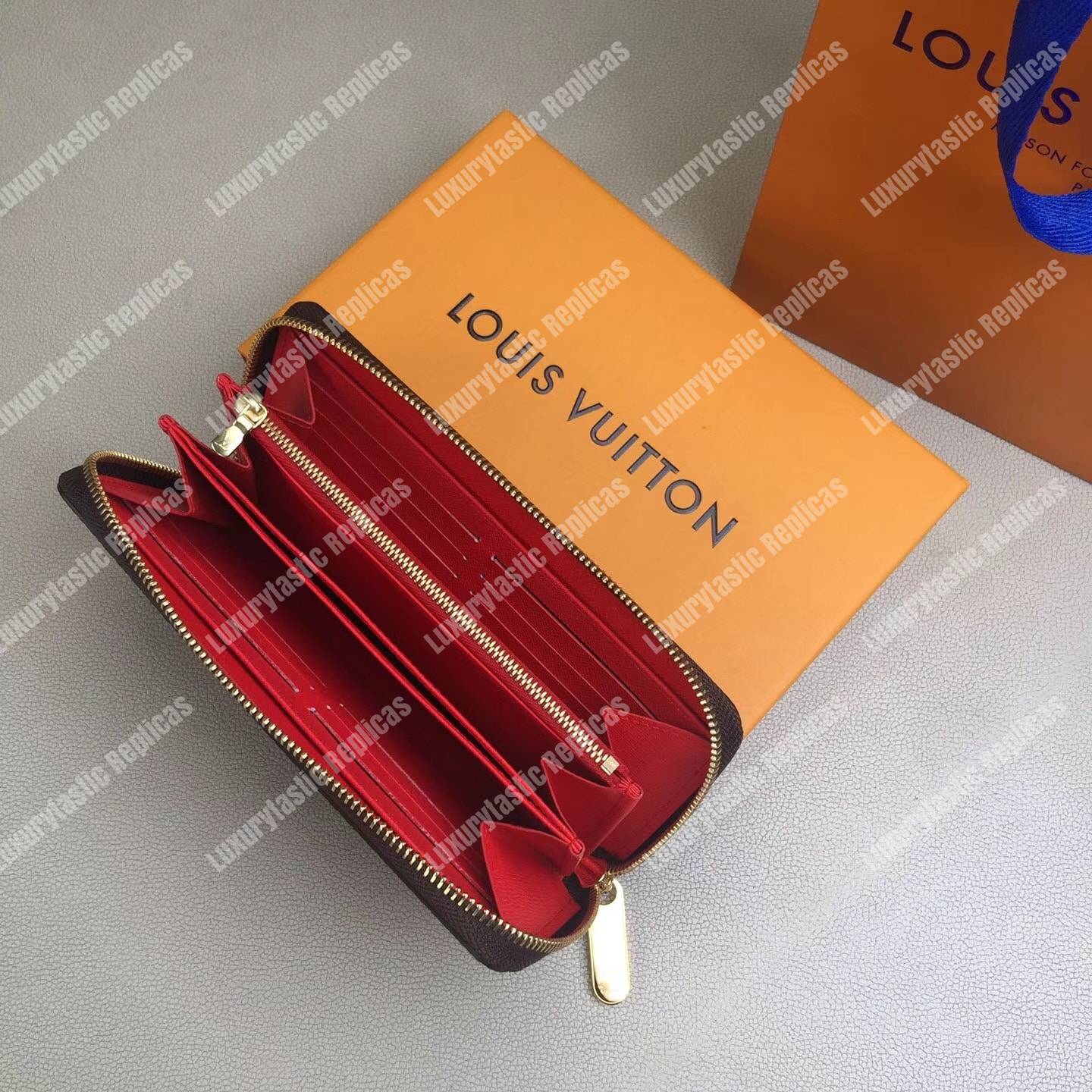 LV Zippy Wallet My LV World Tour Monogram Red