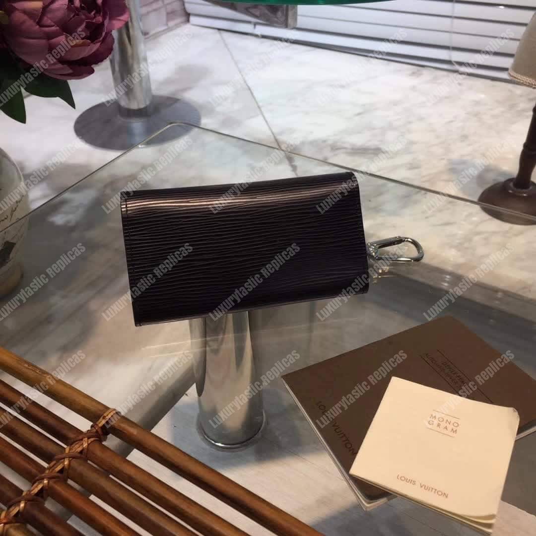 LV Key Pouch Epi Leather Noir
