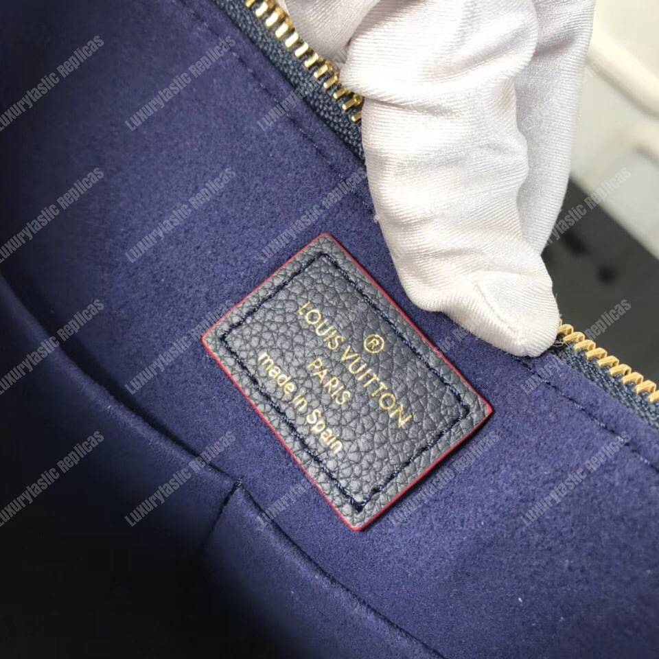 LV Surene MM Monogram Empreinte Leather Marine Rouge