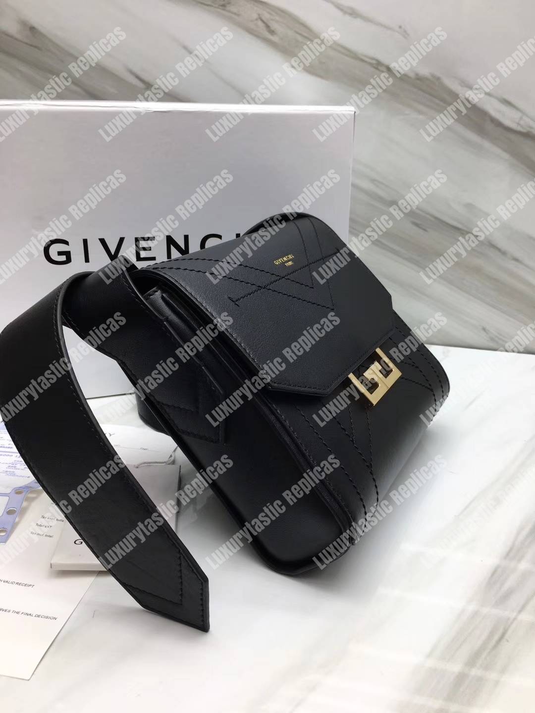 Givenchy Medium Eden Bag In Smooth Leather Black