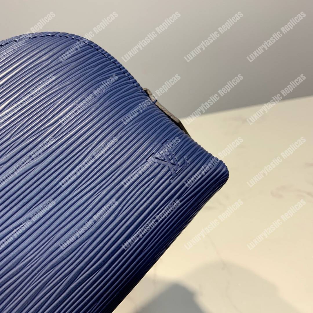 LV Cosmetic Pouch PM Epi Leather Indigo