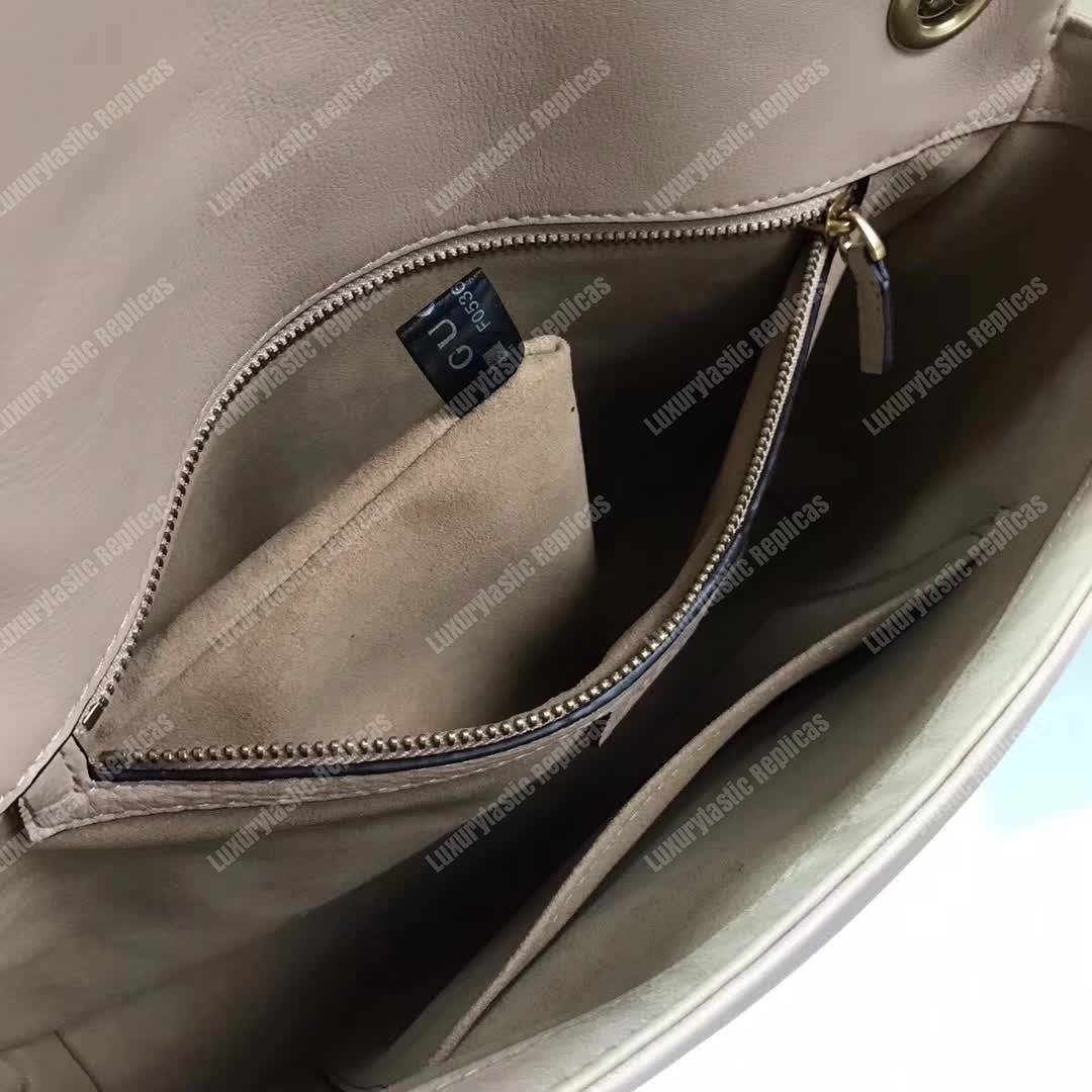 G*u*i gg marmont medium matelasse shoulder bag dusty pink