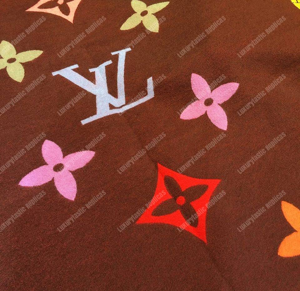 LV Reykjavik Scarf Cashmere & Wool Brown Multicolor