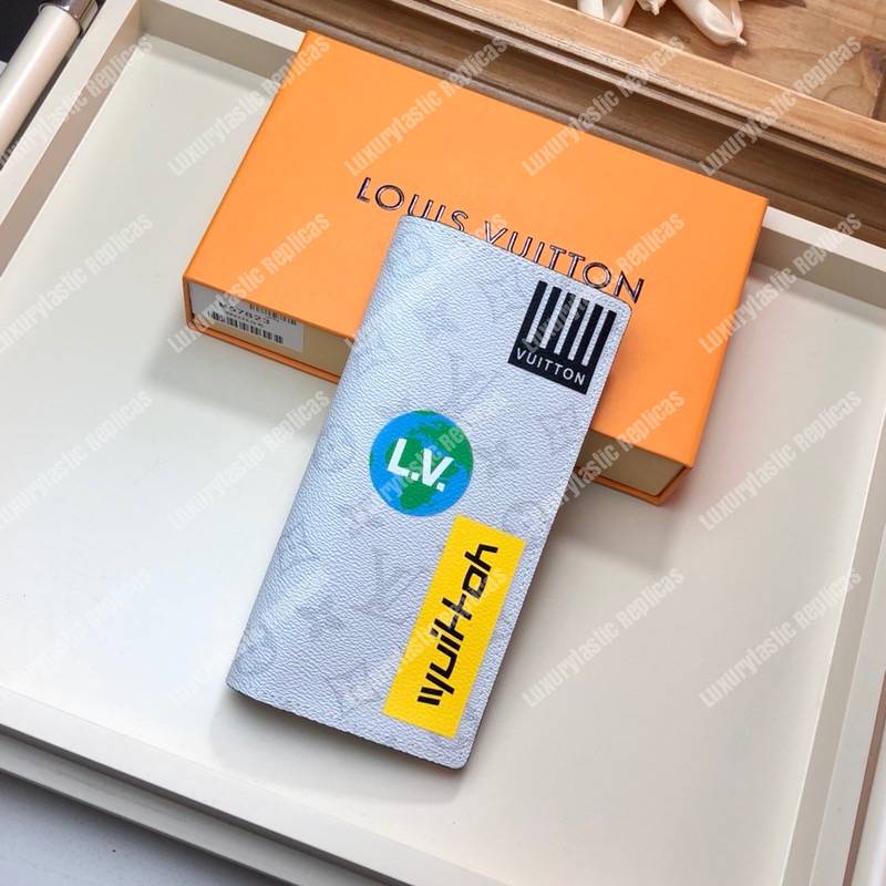 LV Brazza Wallet Monogram White
