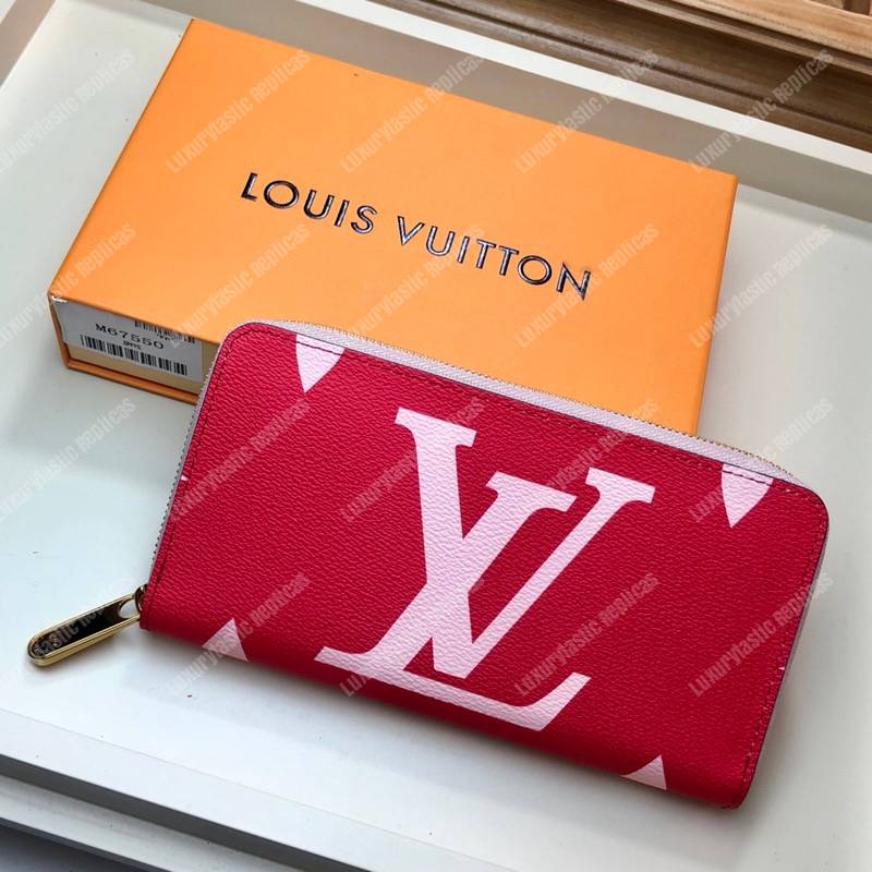 LV Zippy Wallet Monogram Rouge