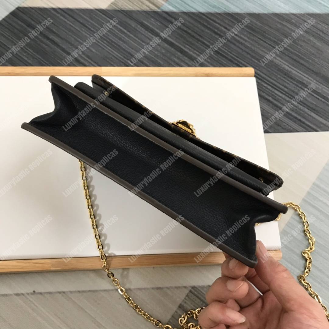 LV Vavin Chain Wallet Monogram Noir