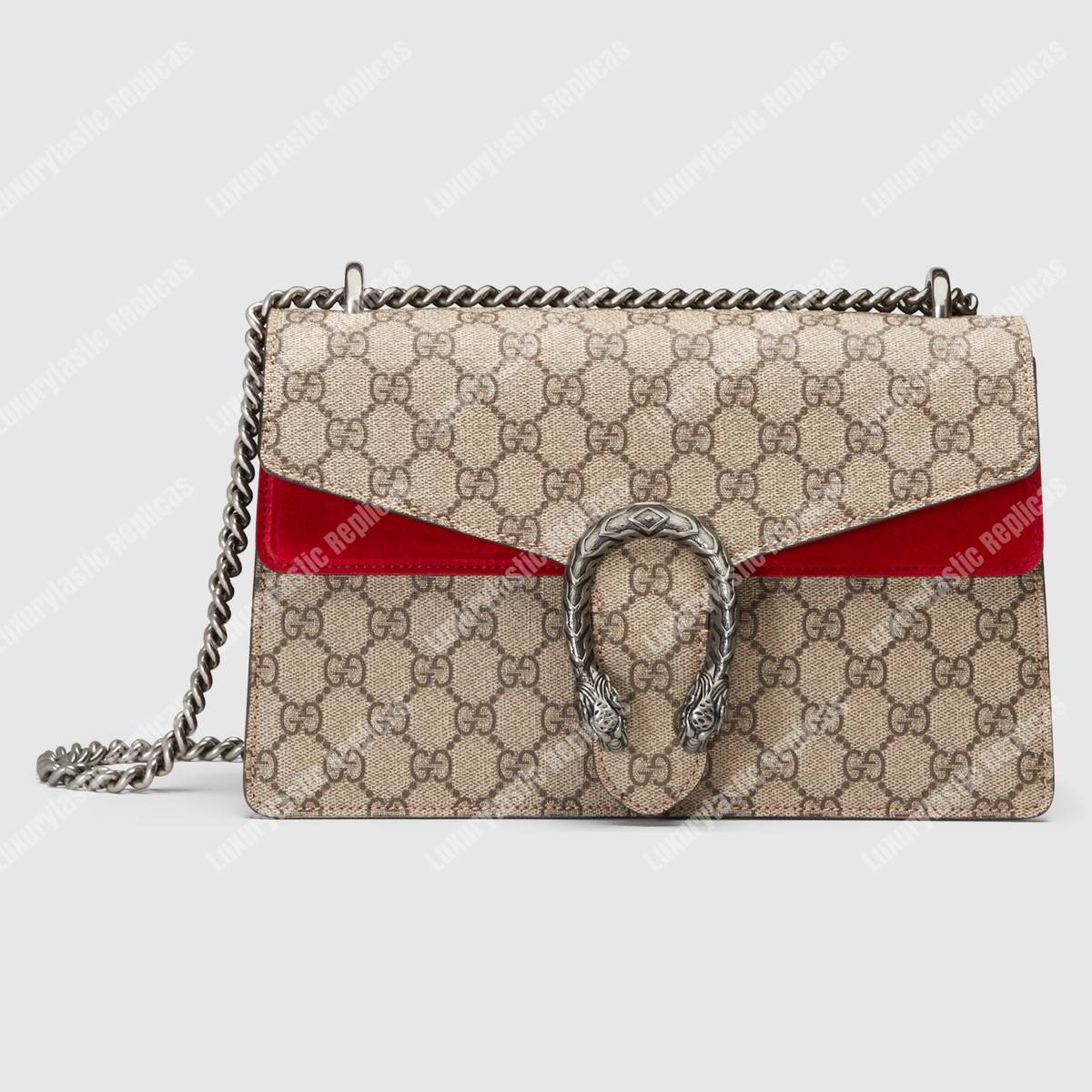 G*u*i dionysus small gg shoulder bag beige red